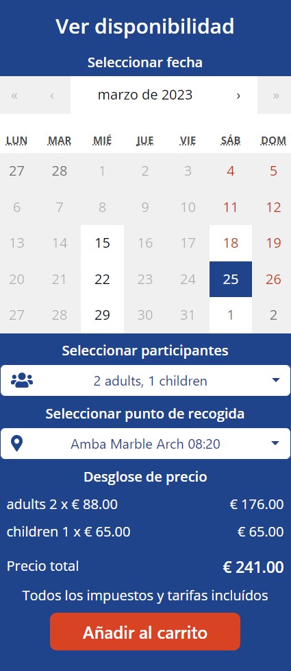 Imagen del proceso de reserva
